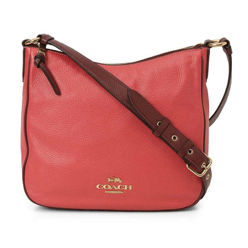 Coach Ellie Refined Pebble Pink Leather One Size Bag