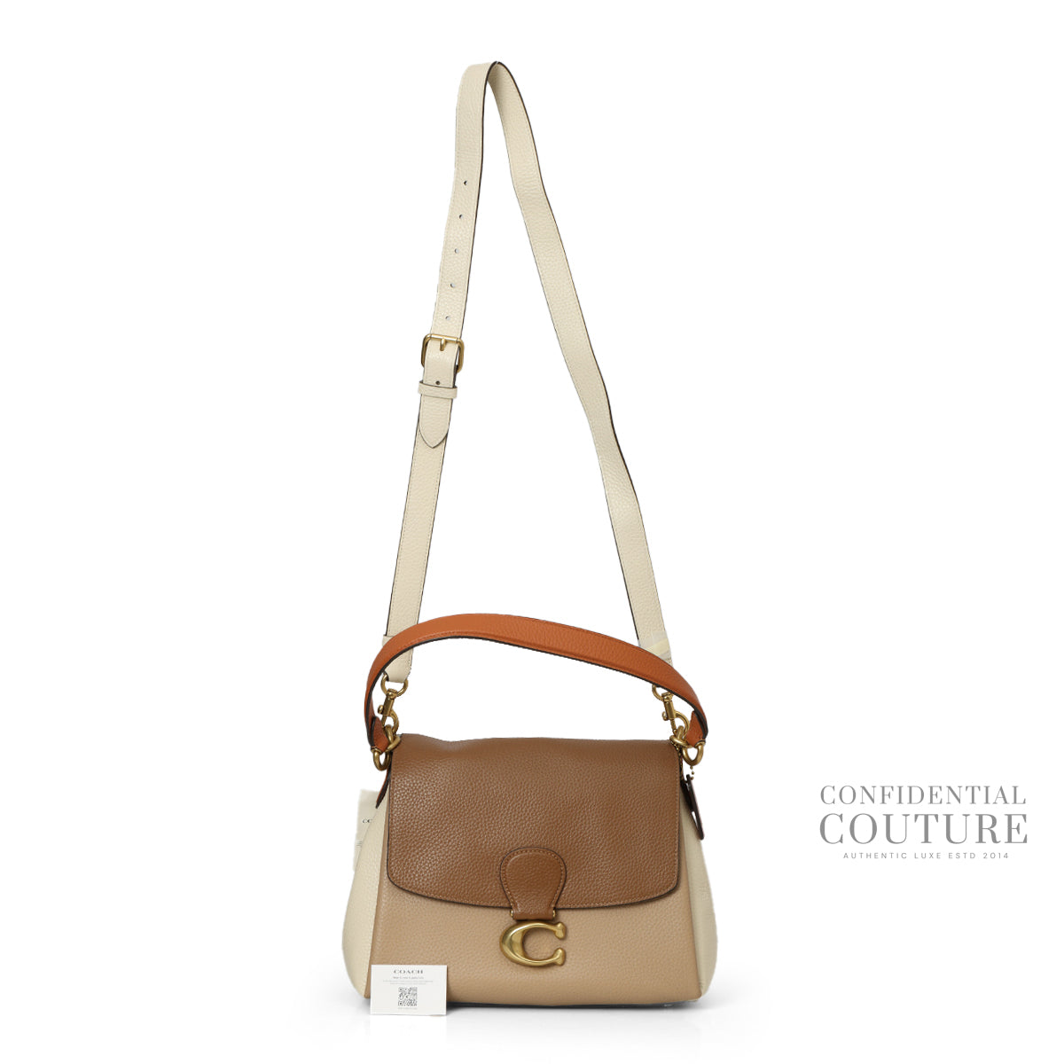 Multicolor Color Block May Shoulder Bag