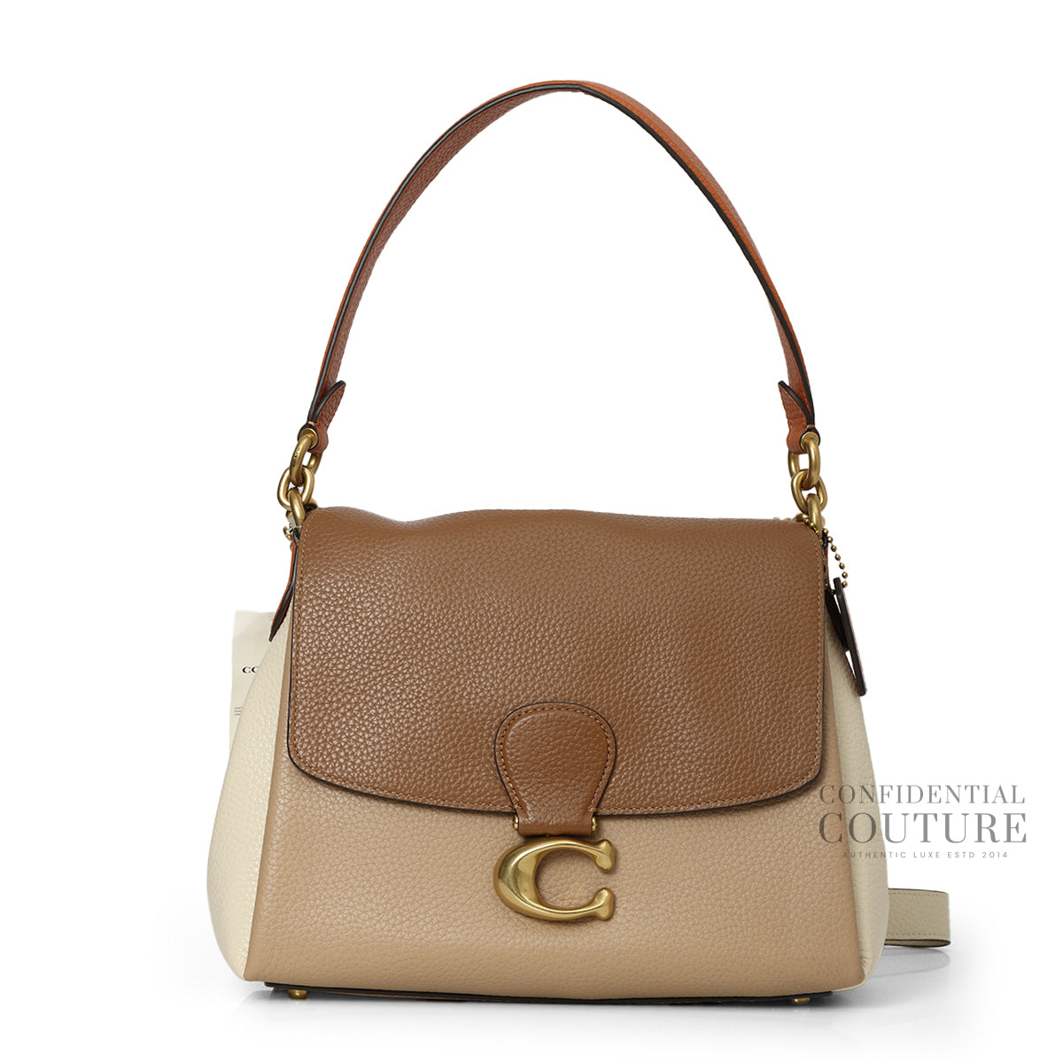Multicolor Color Block May Shoulder Bag