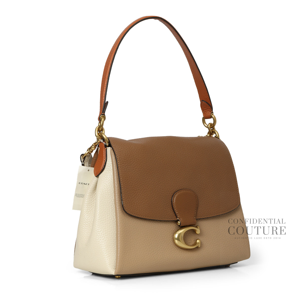 Multicolor Color Block May Shoulder Bag