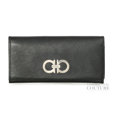 Gancini Continental Black Wallet