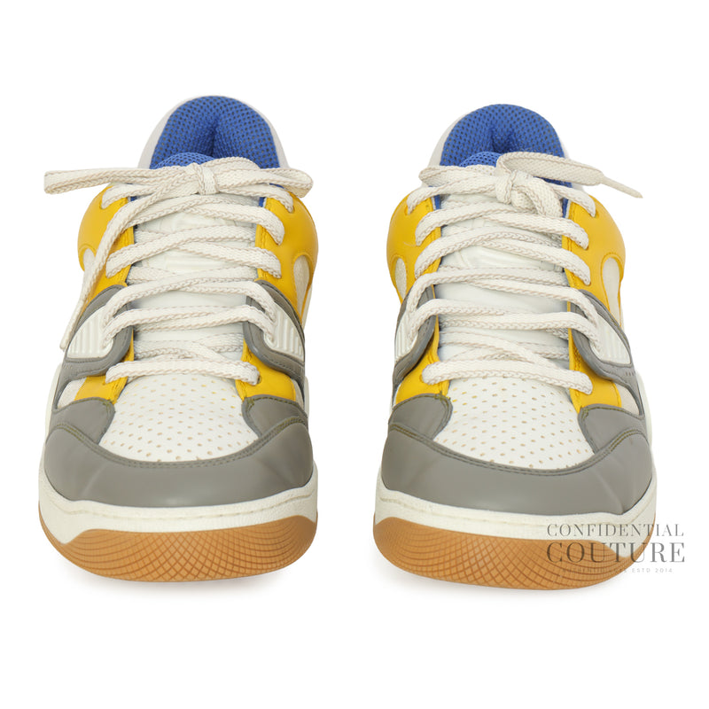 Basket Interlocking G Logo Leather Sneakers | Size 7+