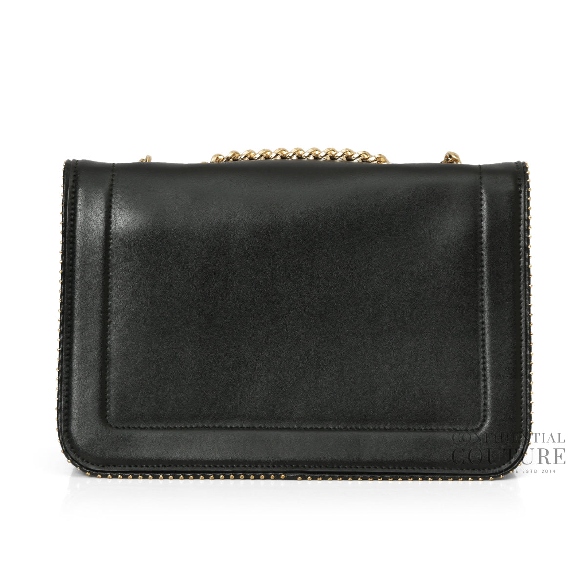 Vara Bow Black Rainbow Stud Shoulder Bag