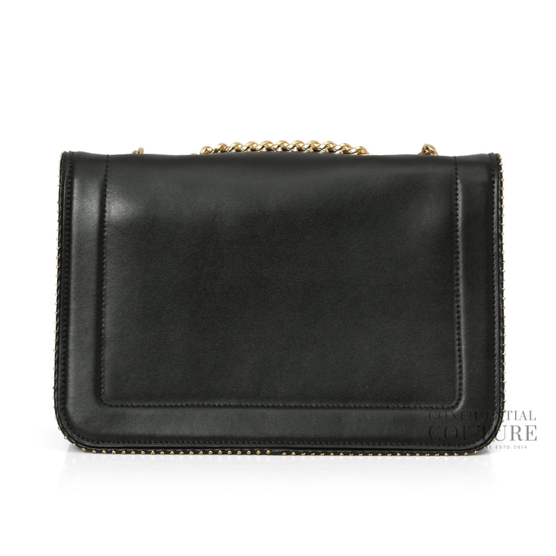 Vara Bow Black Rainbow Stud Shoulder Bag