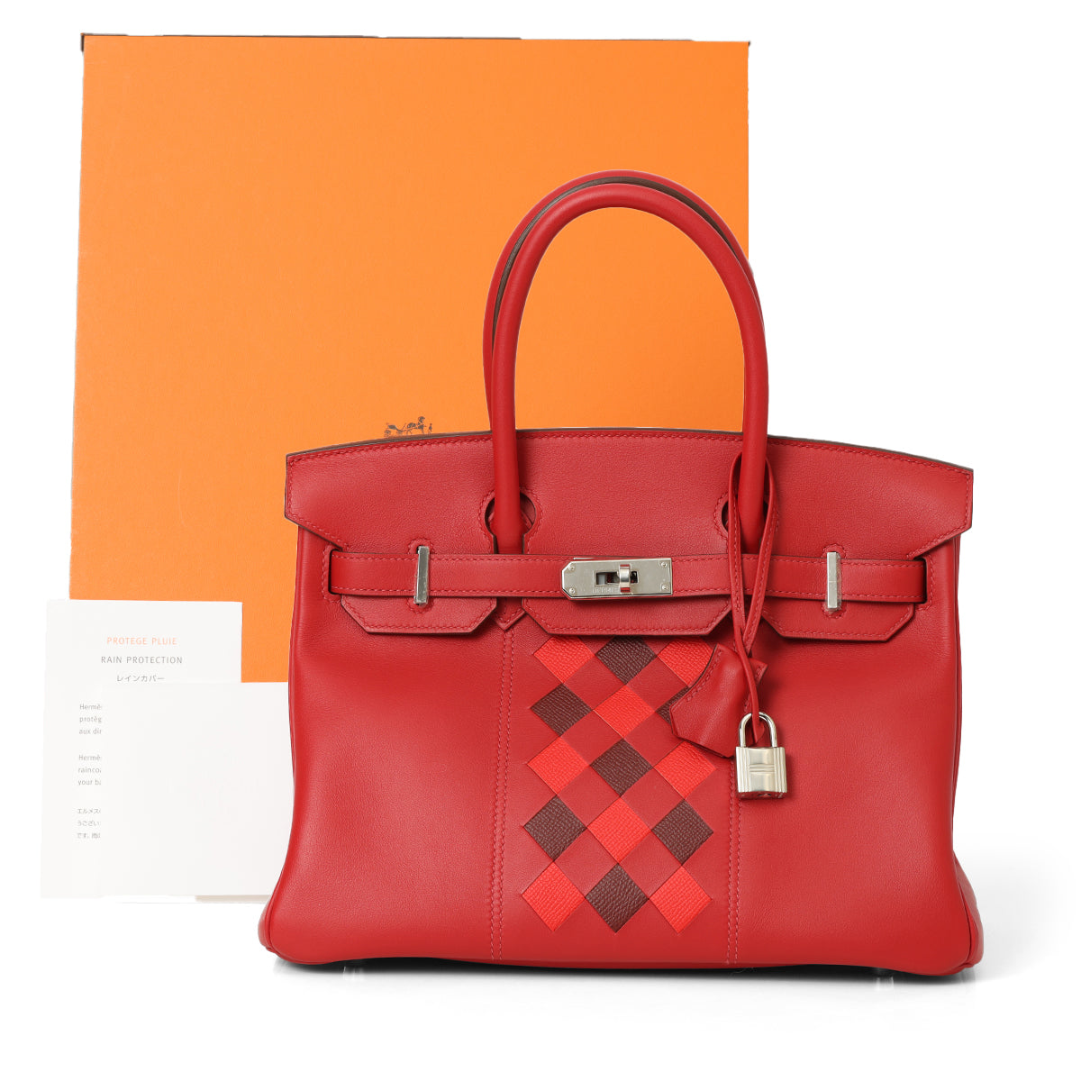 Birkin 30cm Rouge De Cove Palladium Hardware