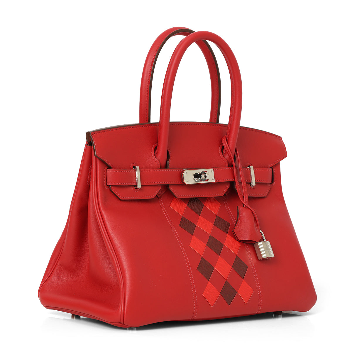 Birkin 30cm Rouge De Cove Palladium Hardware