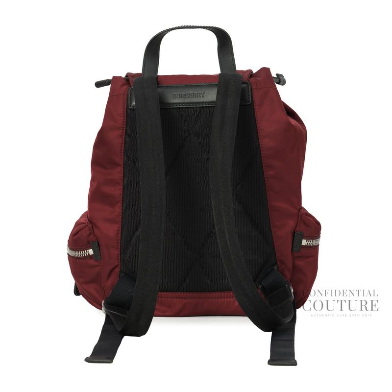 Maroon Medium Nylon Rucksack Backpack