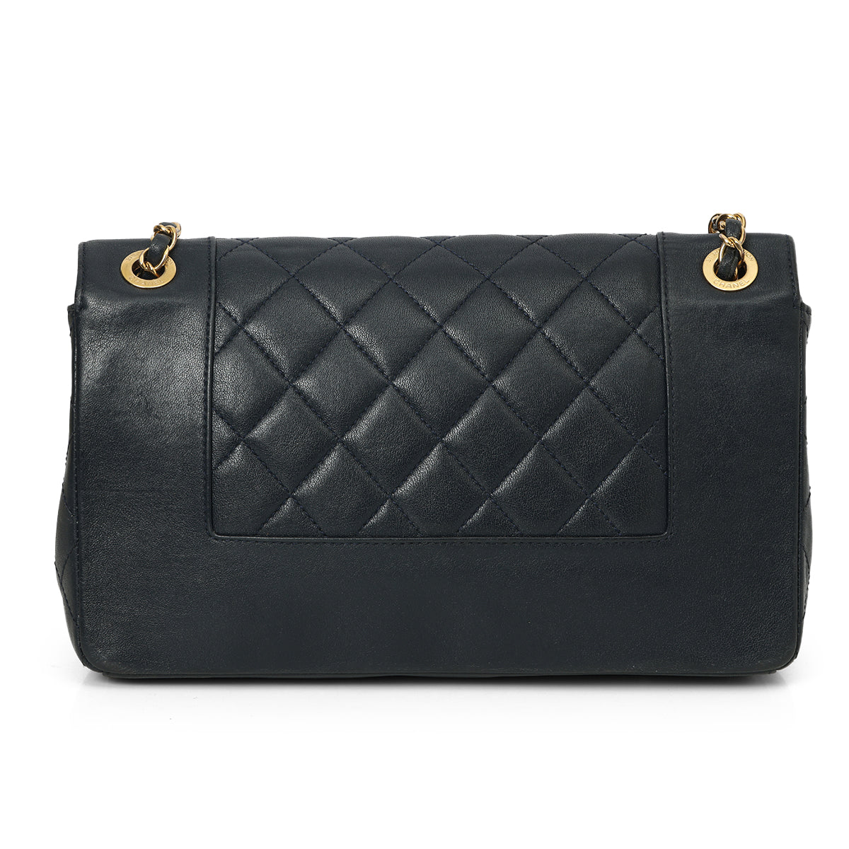 Large Navy Mademoiselle Shoulder Bag