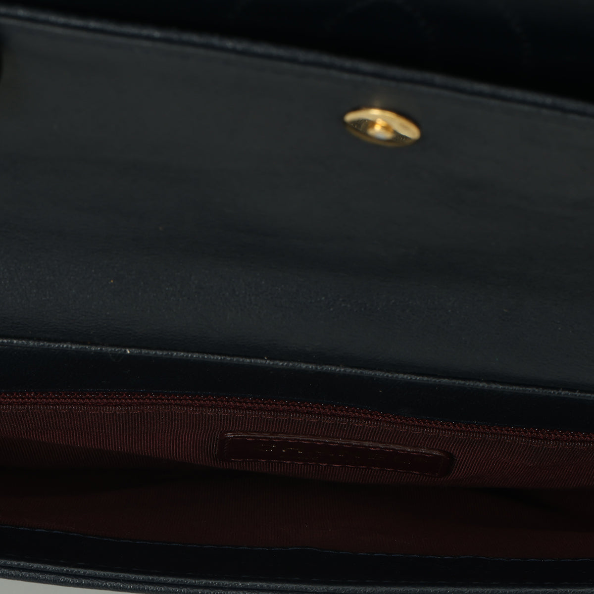 Large Navy Mademoiselle Shoulder Bag