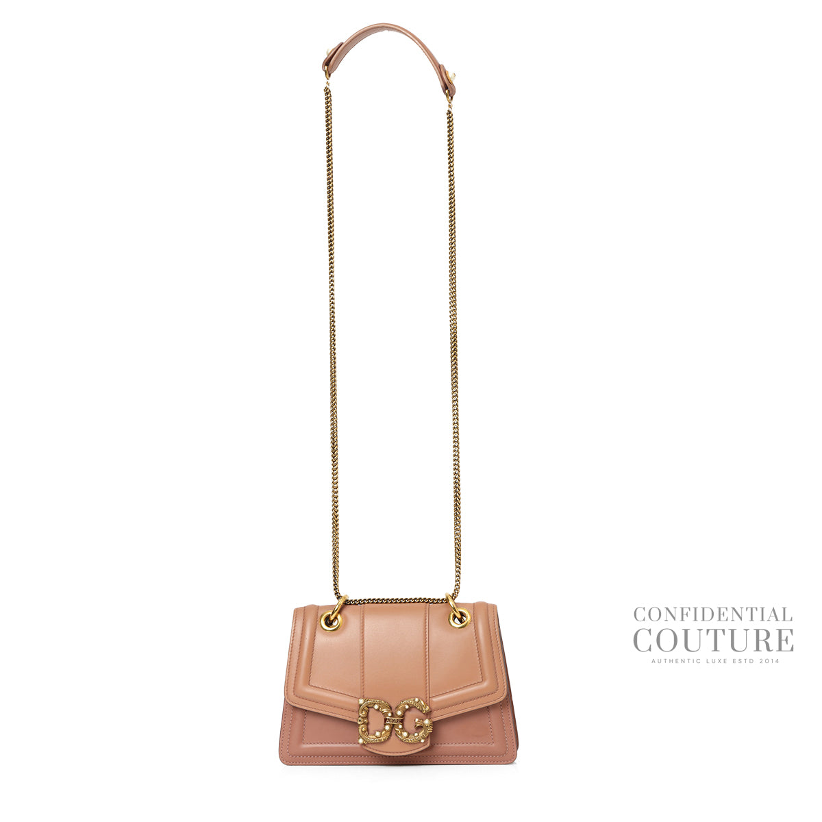 Nude Rose Small DG Amore Bag