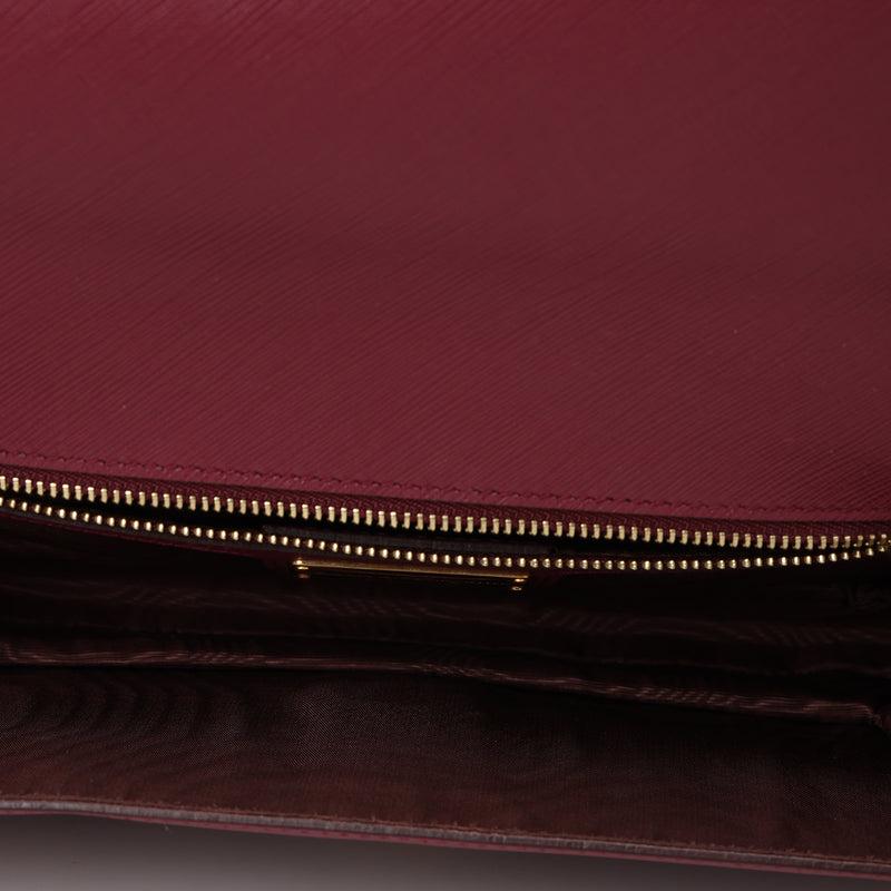 Ginny Vara Wine Medium Shoulder Bag