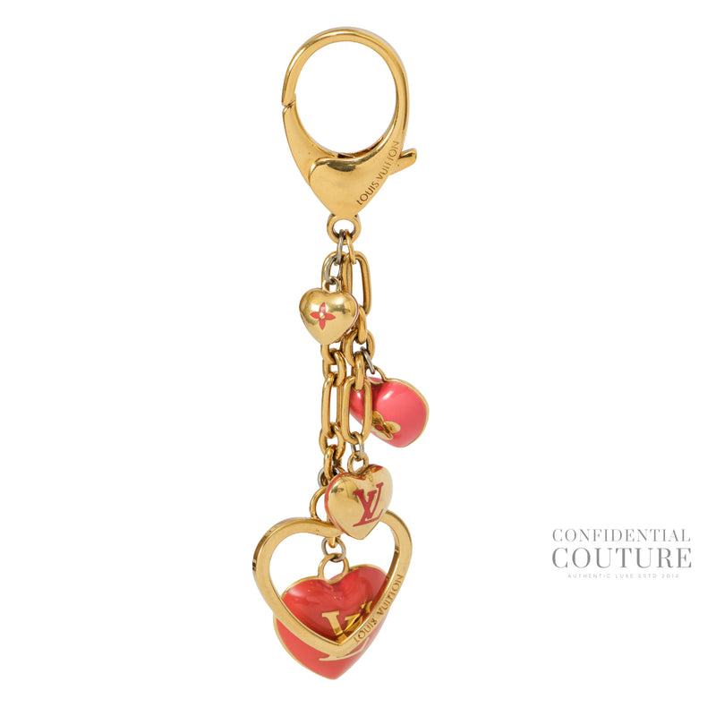 Pink Coeur Heart Bag Charm and Key Holder