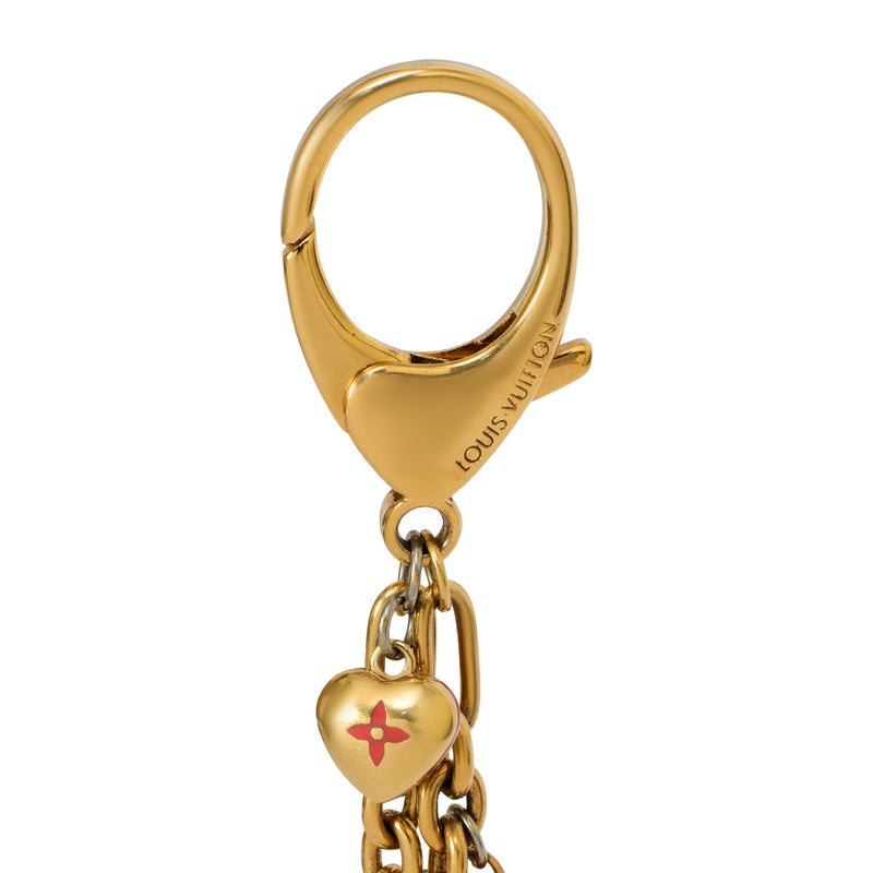 Pink Coeur Heart Bag Charm and Key Holder