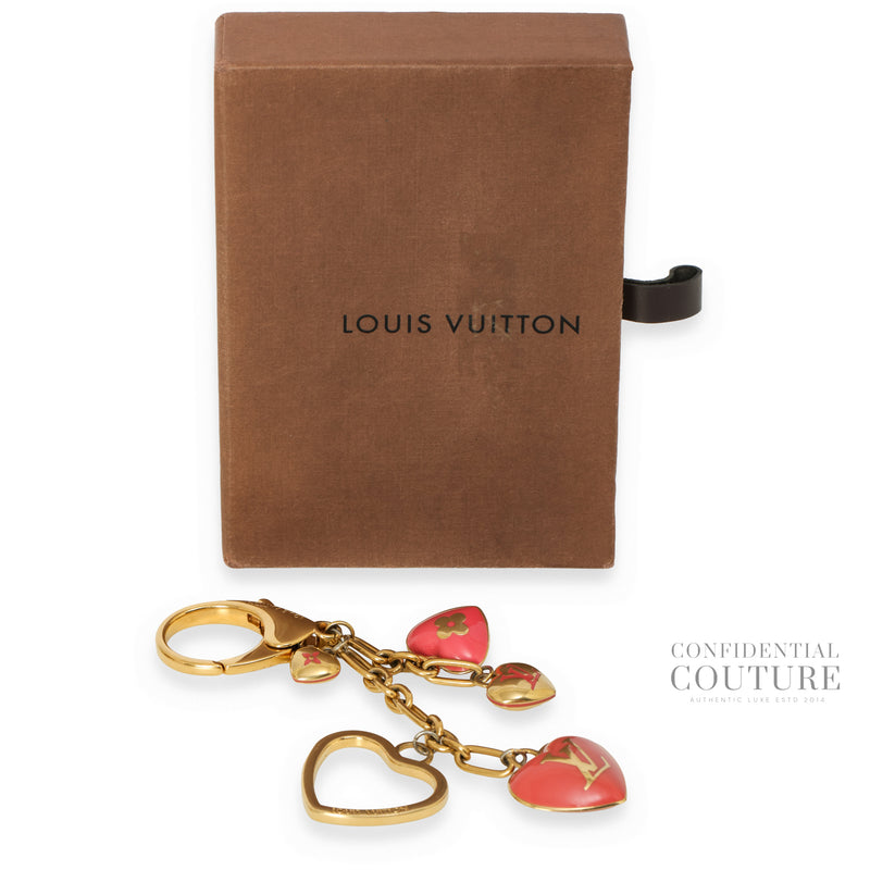 Pink Coeur Heart Bag Charm and Key Holder