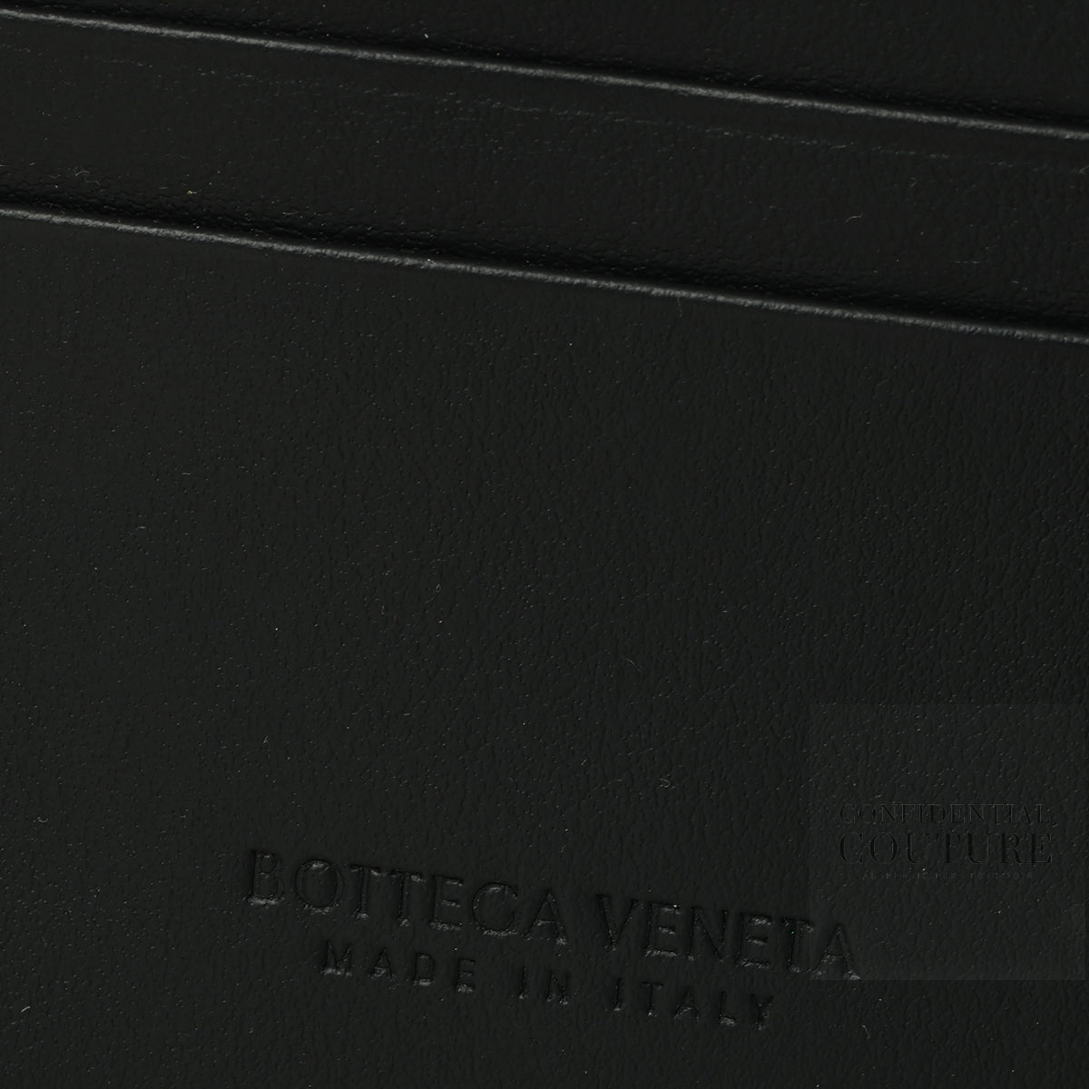 Black Intrecciato Bi-Fold Wallet