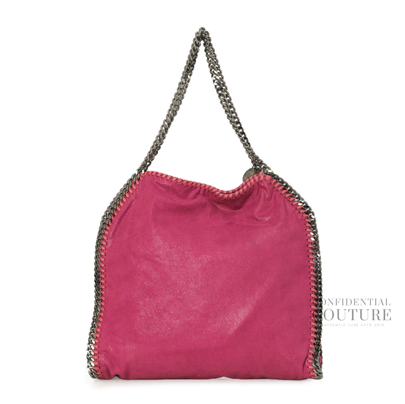 Magenta Falabella Small Shaggy Deer Tote