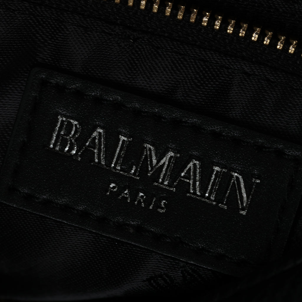 ☆*様 BALMAIN 正規品 新品　ロゴ ボディバッグ　ウエストポーチ　モノグ BALMAIN バルマン B ロゴ レザー ショルダーバッグ (BALMAIN