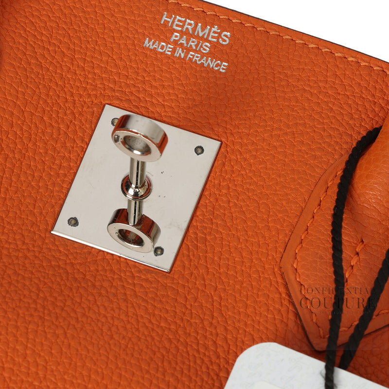 Women hermes birkin 35 orange in togo leather phw 2010 sale