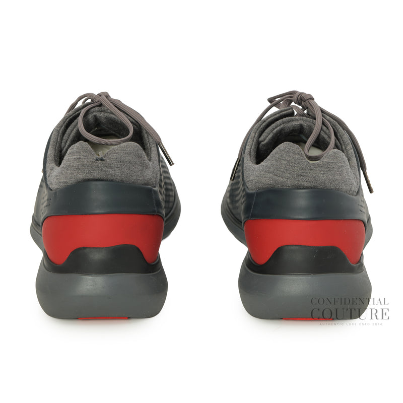 Grey Panelled Lace-Up Casual Shoes | EU6 | US7