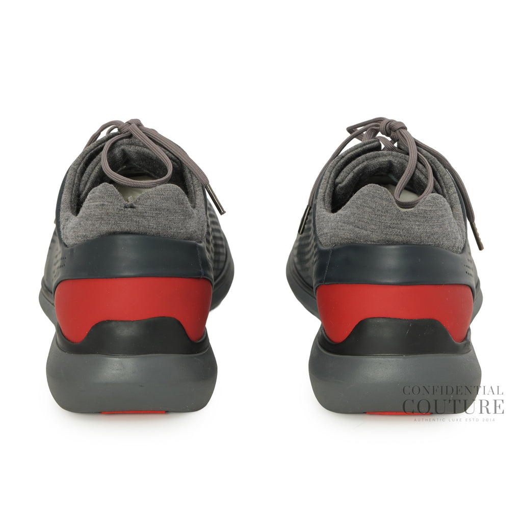 Shop Pre-Owned Zenga Grey Leather Shoes | Confidential Couture