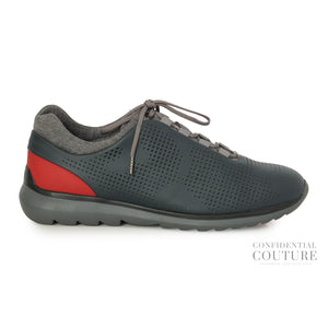 Grey Panelled Lace-Up Casual Shoes | EU6 | US7