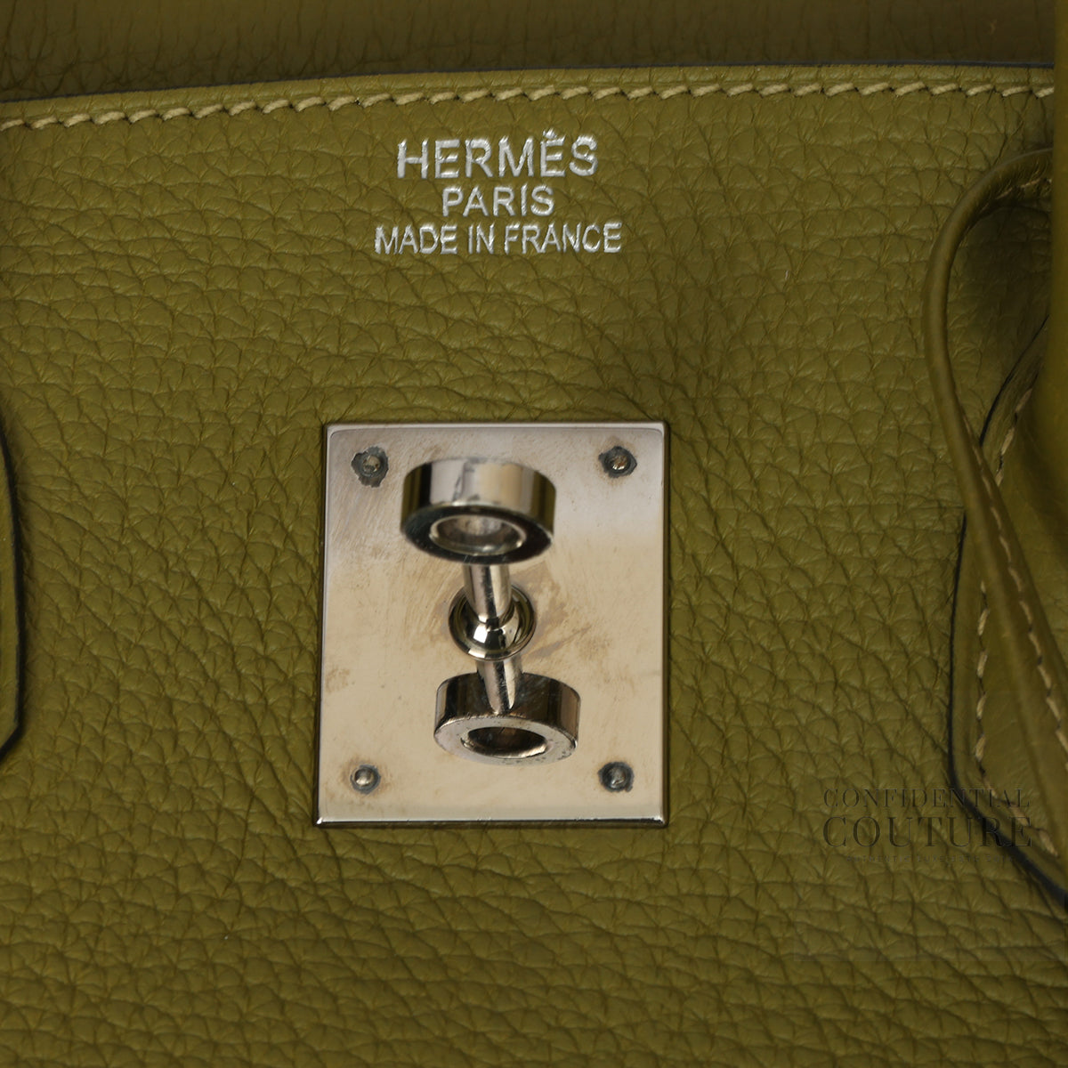 Vert Chartreuse Birkin 35 In Togo Leather With Silver Hardware. 2009