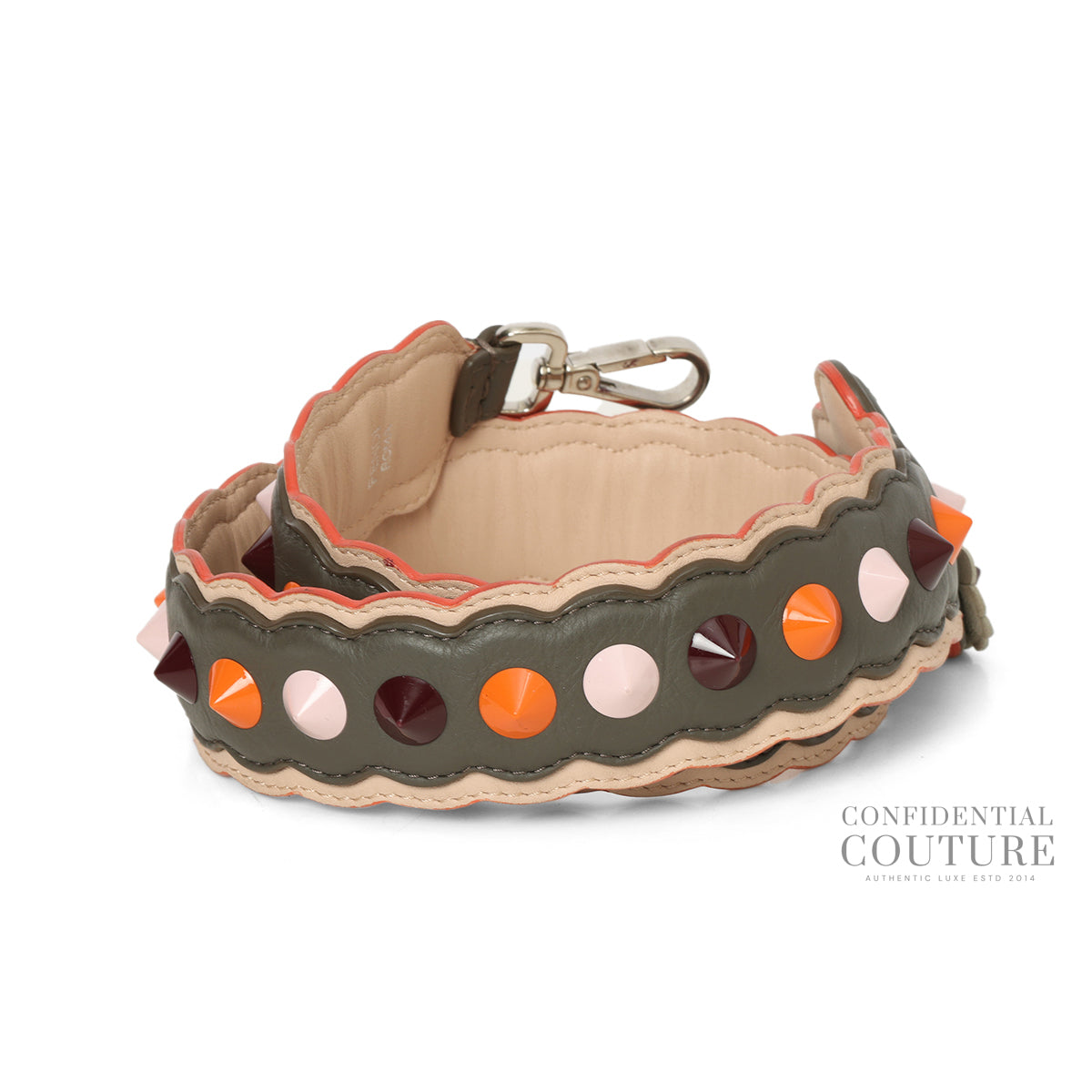 Multicolor Leather Studded 