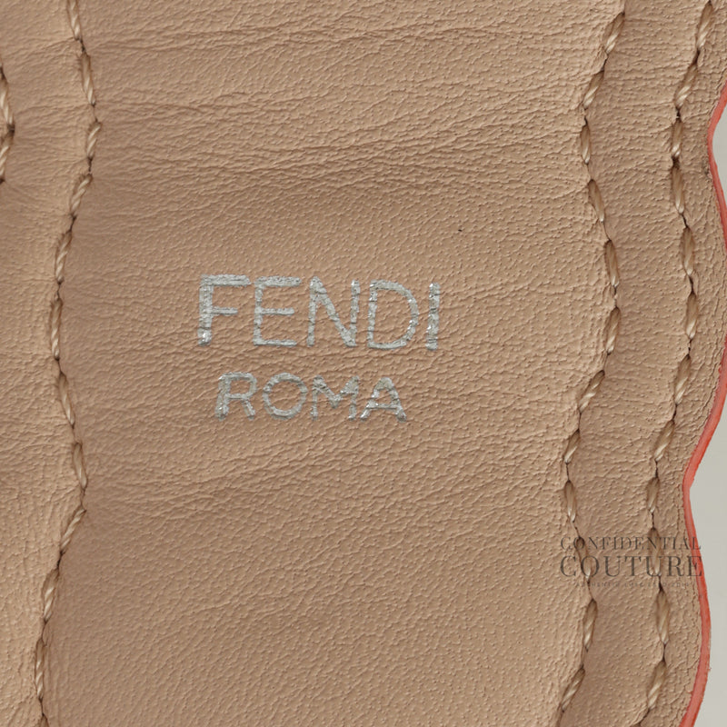 Women Fendi Multicolor Leather Studded "Strap You" Shoulder Strap