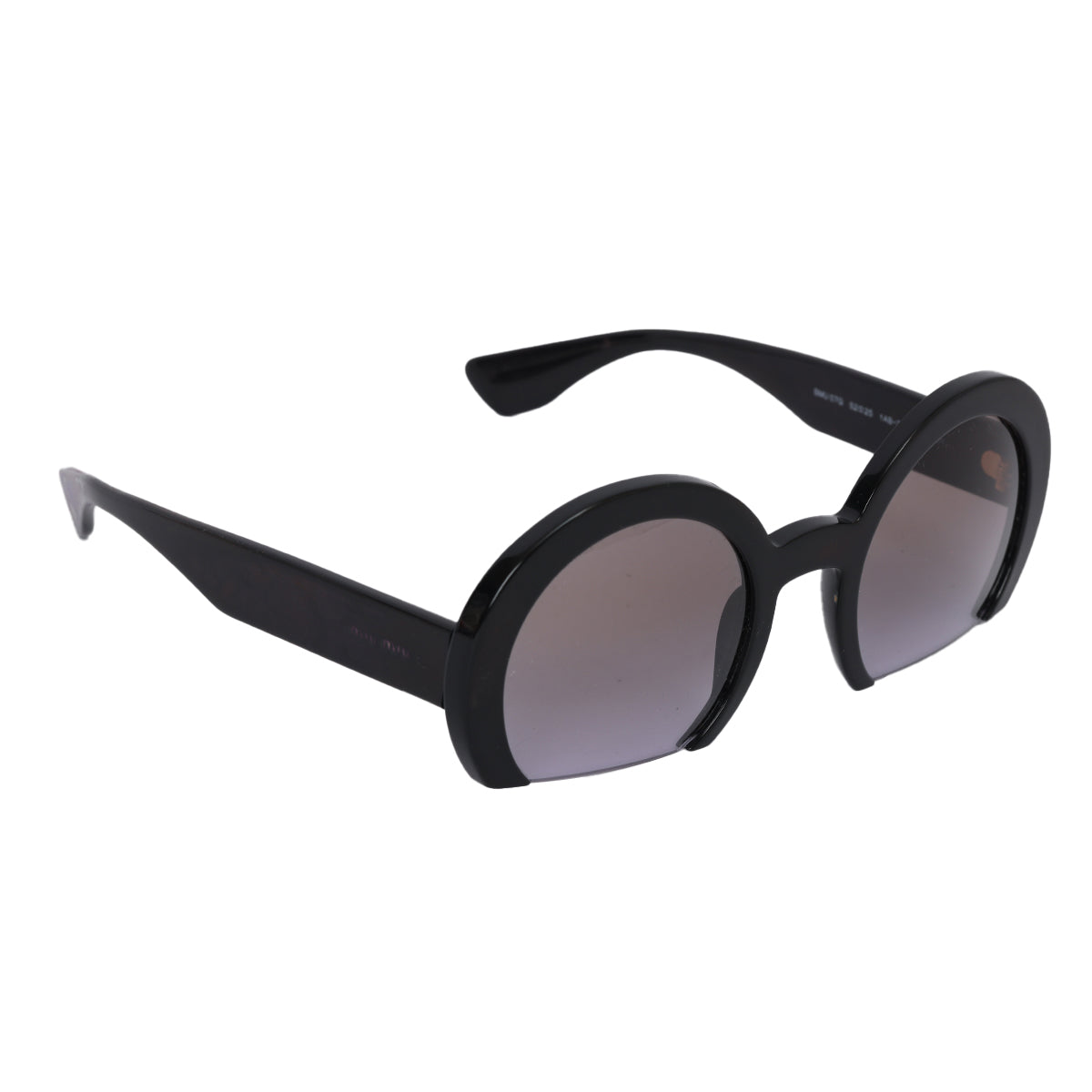 Black Donna Sole Gradient Round Sunglasses
