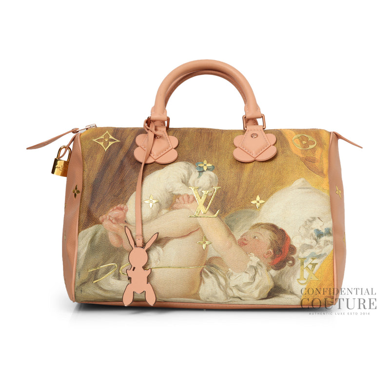 x Jeff Koons Masters Collection Fragonard Speedy 30 Bag