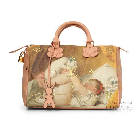 x Jeff Koons Masters Collection Fragonard Speedy 30 Bag