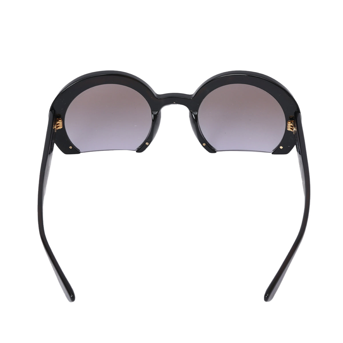 Black Donna Sole Gradient Round Sunglasses