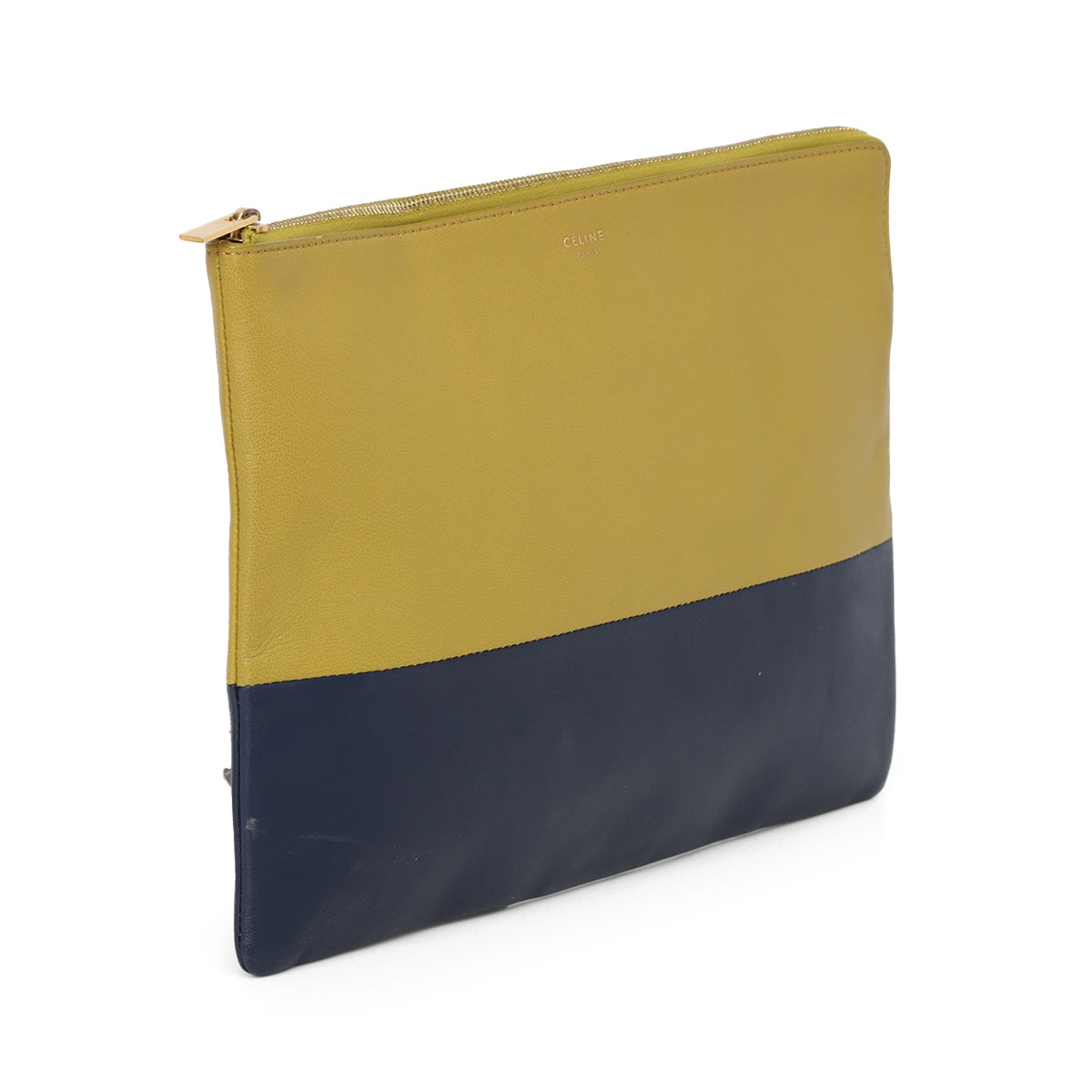 Bi-Colour Leather Solo Clutch (one size)