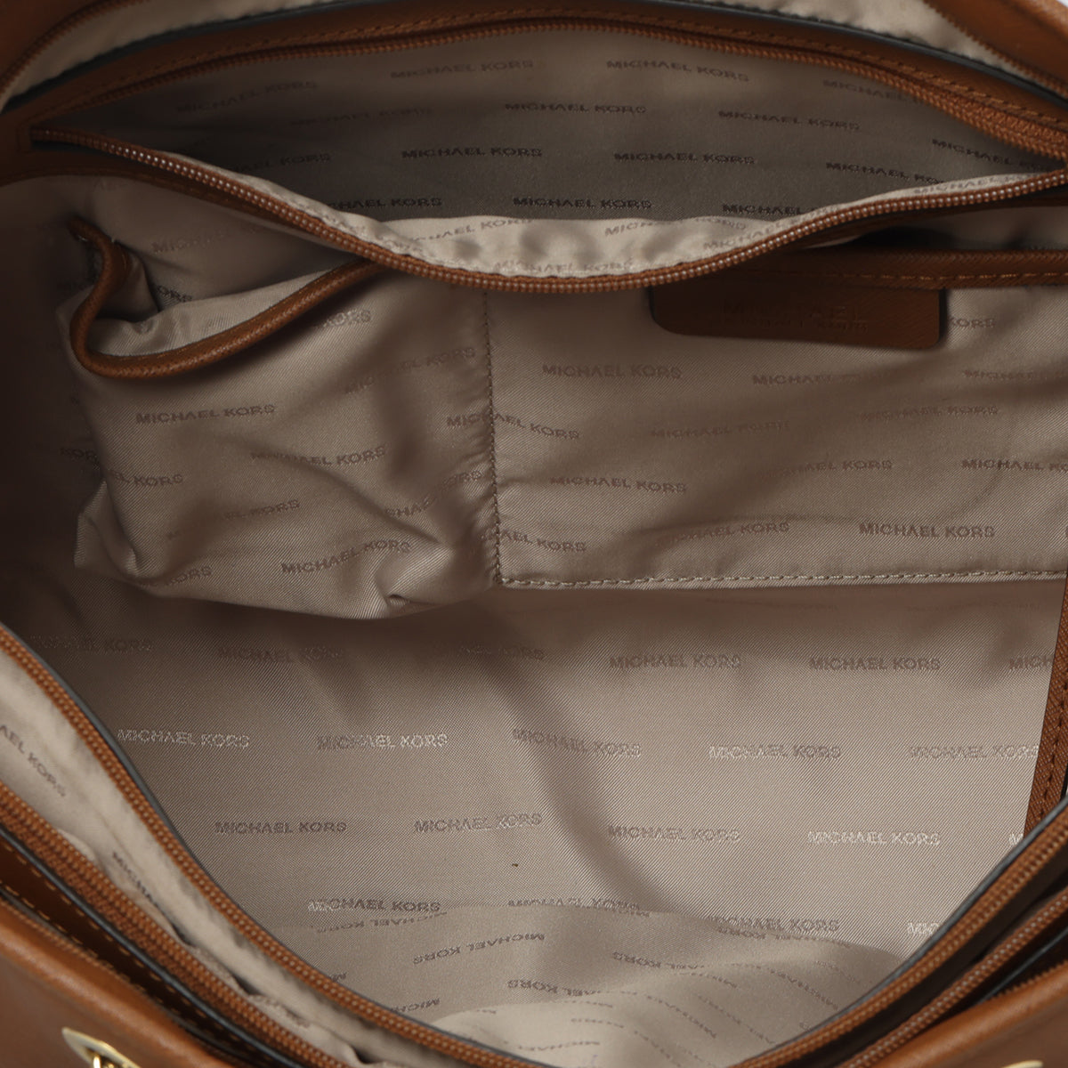 Tan Jet Set Travel Leather Chain Tote