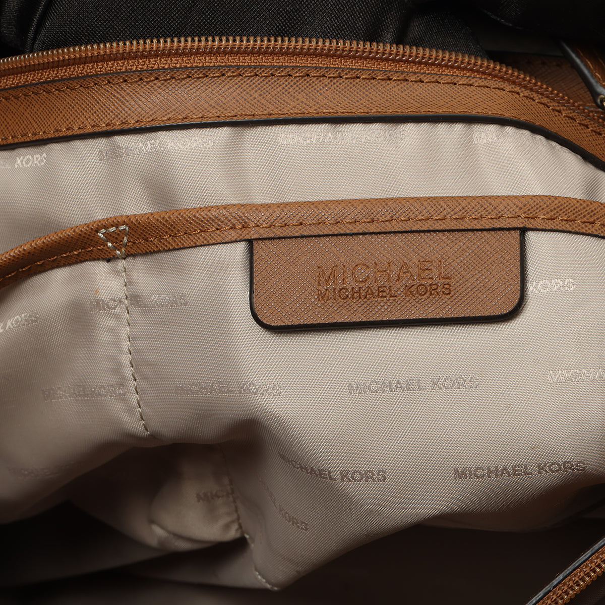 Tan Jet Set Travel Leather Chain Tote