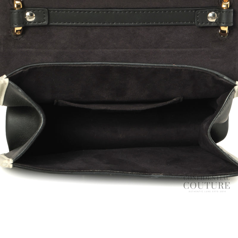 Kan I F Black Studded Leather Top Handle Bag