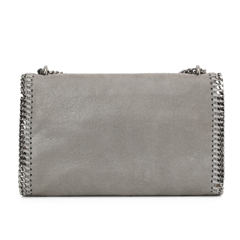 Foldover Grey Falabella Shoulder Bag