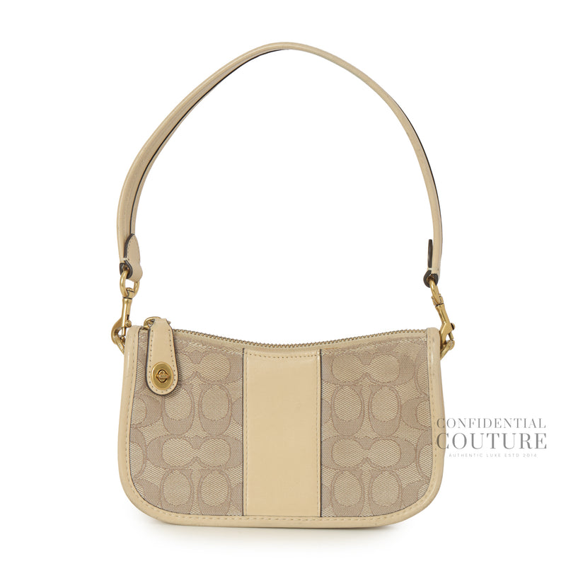 Swinger Signature Jacquard Crossbody Bag
