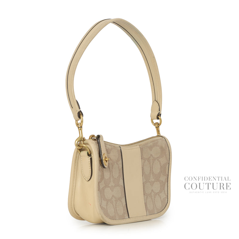 Swinger Signature Jacquard Crossbody Bag