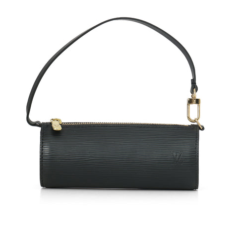 Black Epi Leather Papillon Pochette