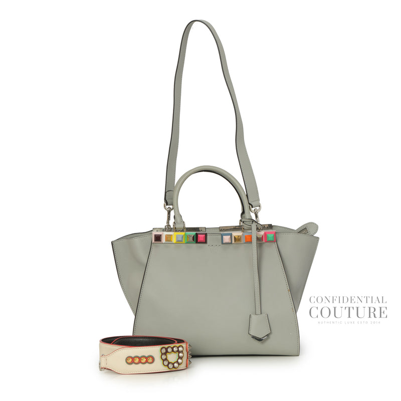 Petite 3Jours Grey Studded Leather Bag