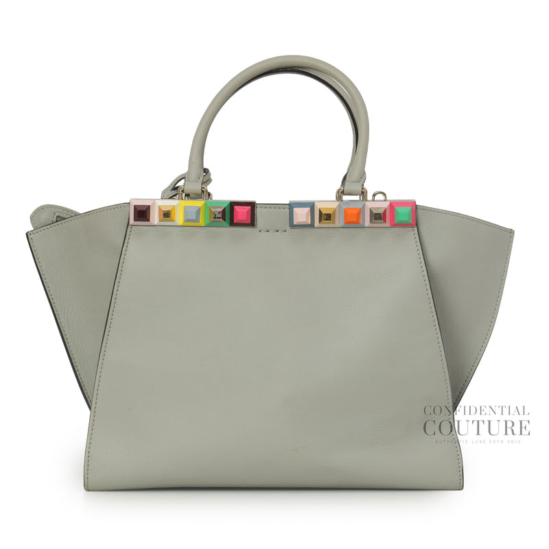 Petite 3Jours Grey Studded Leather Bag