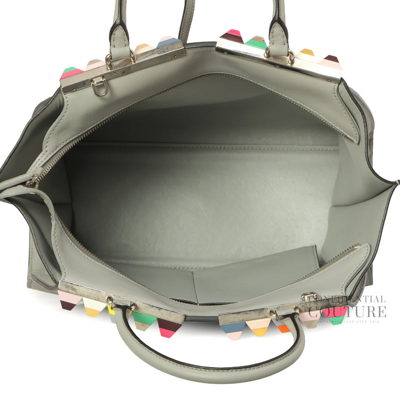 Petite 3Jours Grey Studded Leather Bag