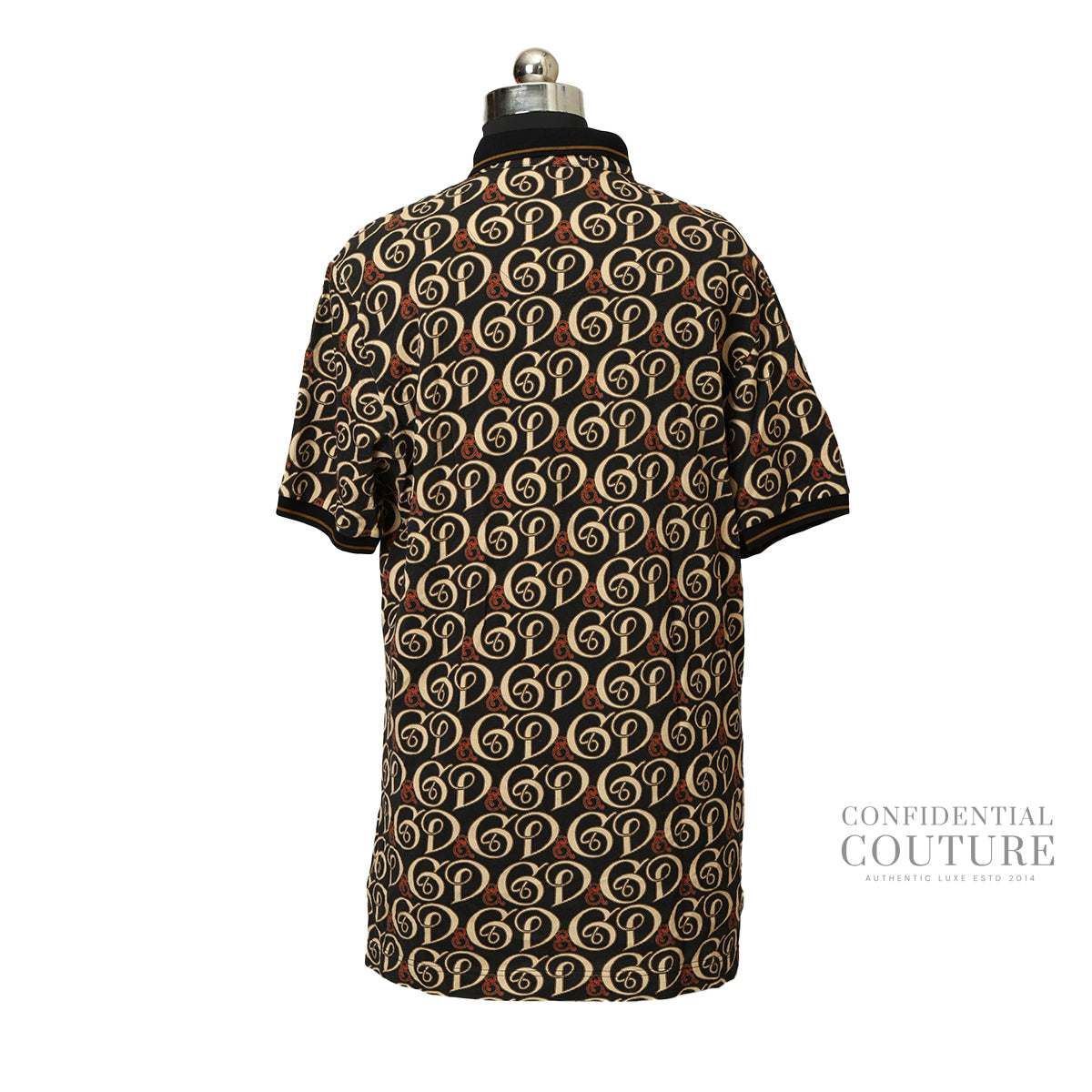 トップス 00s dolce&gabbana camo pattern polo Shop pre-loved Dolce & Gabbana DG Logo Polo T-Shirt 100% authentic