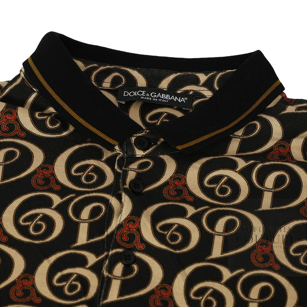 Shop pre-loved Dolce & Gabbana DG Logo Polo T-Shirt 100% authentic