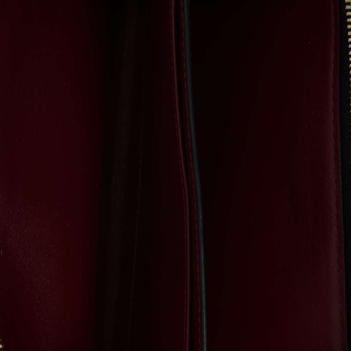 Wine Grain Leather Alvington Continental Wallet