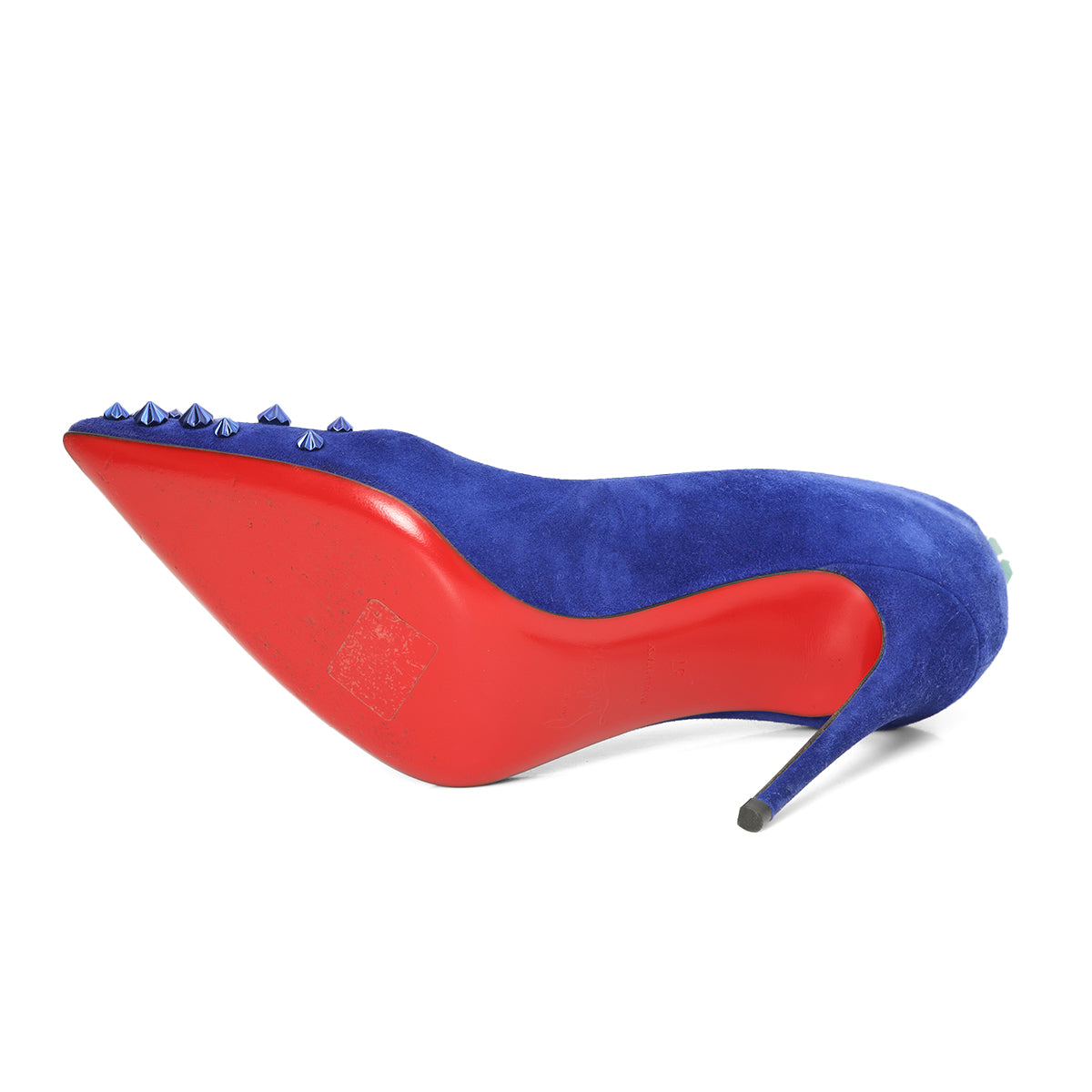 Drama 100 Blue Studded Pumps Size 37