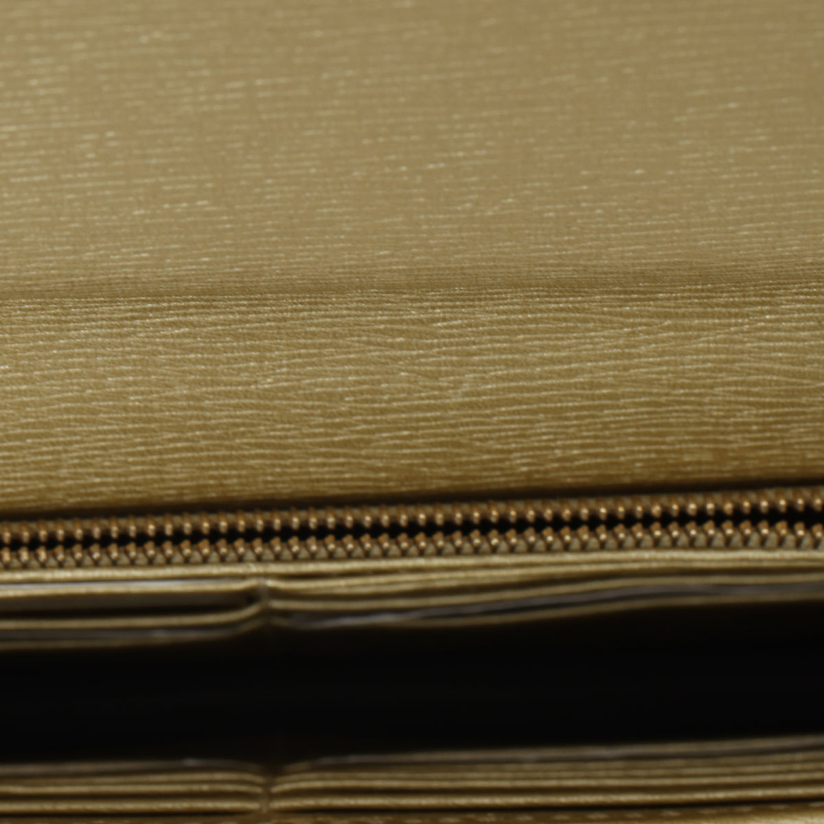 Gold Betty Leather Wallet On Chain