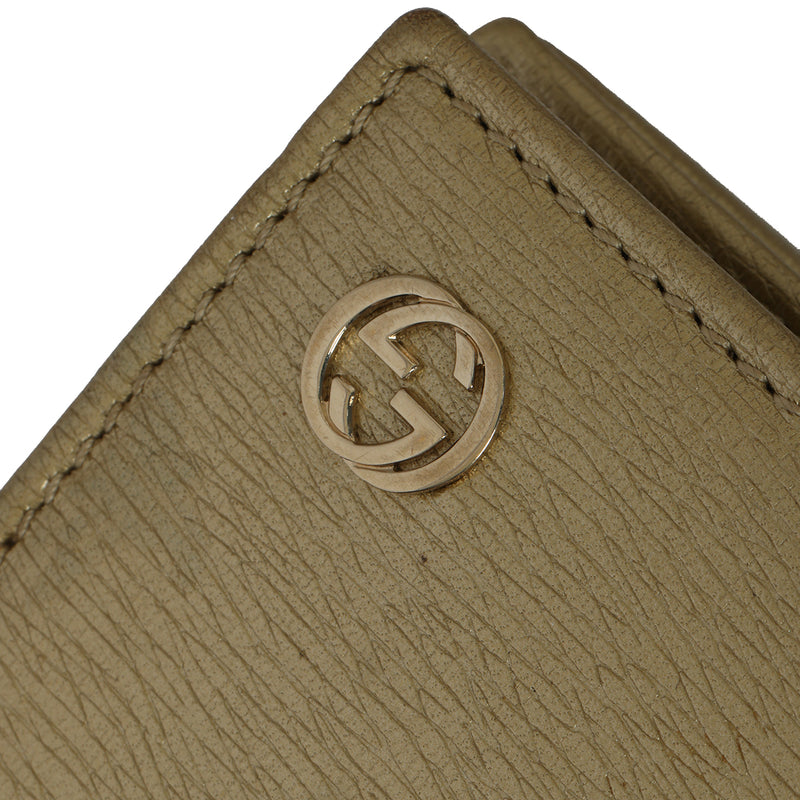 Pre-loved Gucci Gold Betty Leather Wallet On Chain