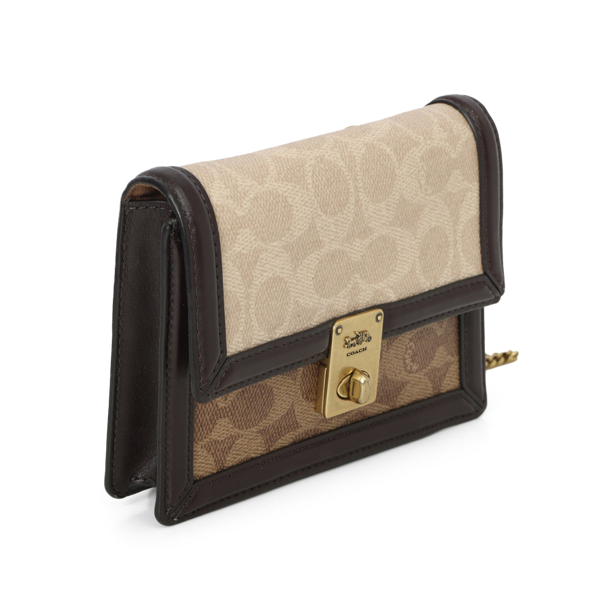 Beige & Brown Blocked Signature Canvas Hutton Belt Bag